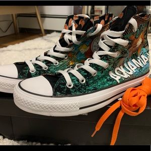 Converse DC comics collab sneakers AQUAMAN